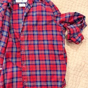 Frank & Eileen “Eileen” Red and Blue Plaid flannel button up Shirt